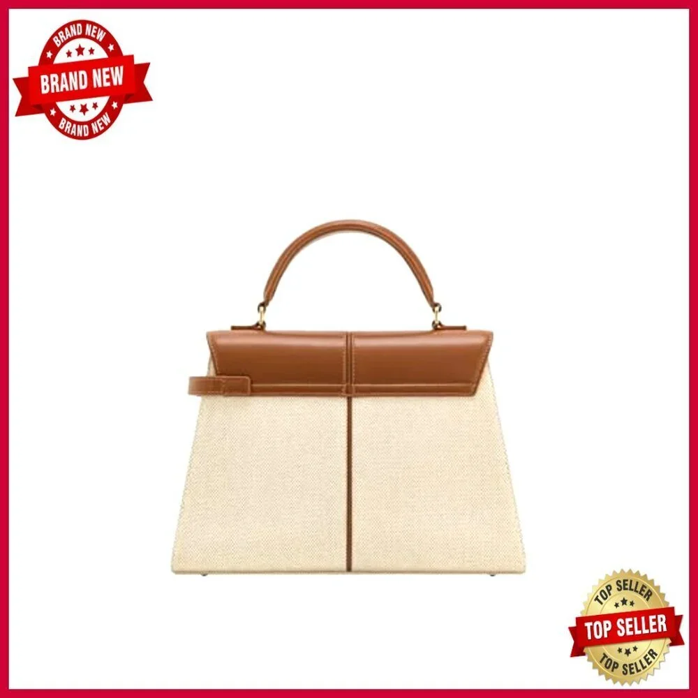 Large Vegan Leather Satchel with Adjustable Strap, Top Handle Bag